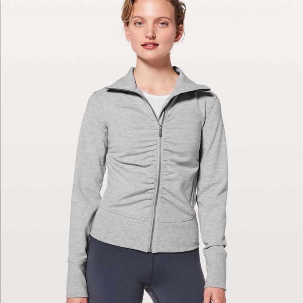 Lululemon Gray Gather Up Full Zip Jacket
